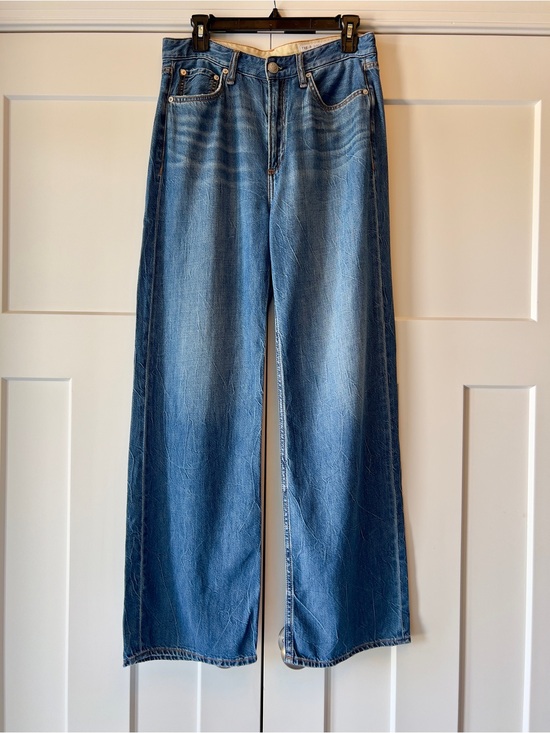 rag & bone Denim - Rag & Bone Women’s Featherweight Logan Wide Leg Jeans Size 27 - Clover